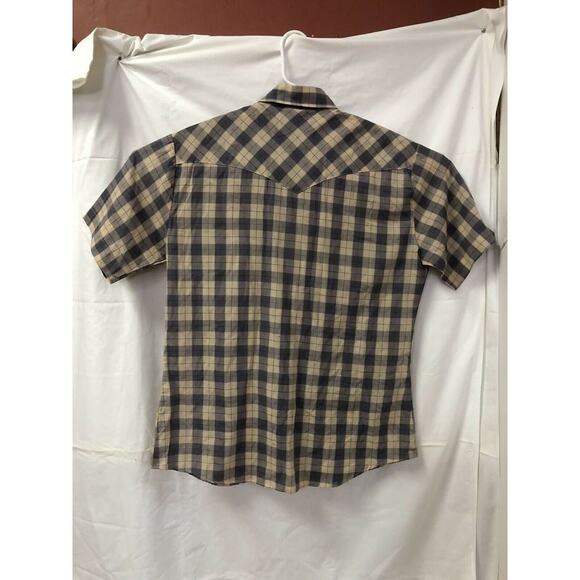 Holt Western Wear Shirt MEDIUM Pearl Snaps Rodeo Plaid Cowboy Vintage - Picture 2 of 7
